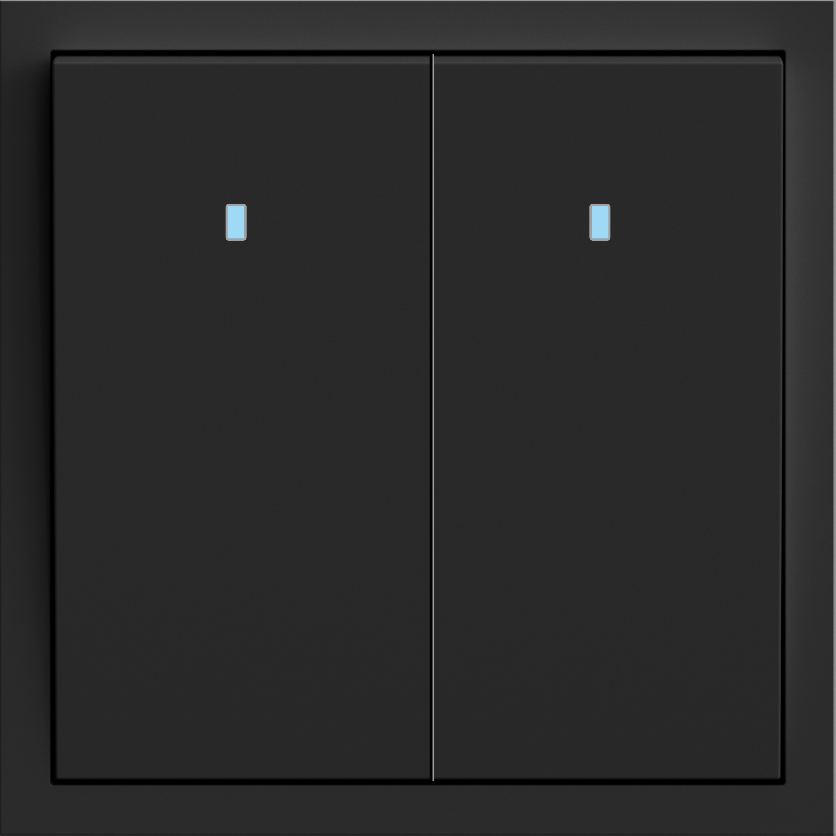 EV112L-B вимикач 2-кл. з підсвіткою, механізм чорний 10А Soft