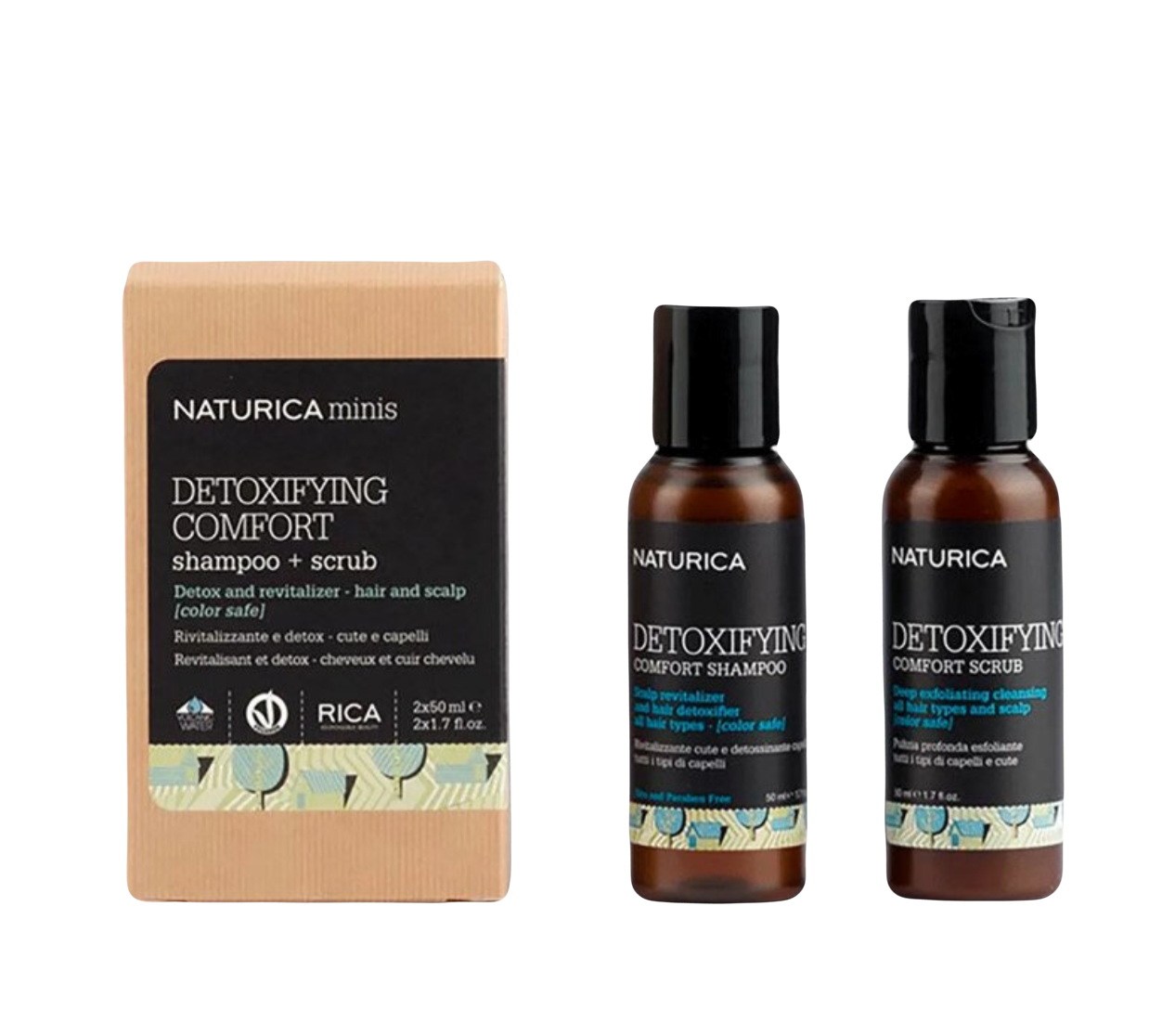 Міні-набір детоксикуючий Detoxifying Minis шампунь та скраб (50+50 мл)