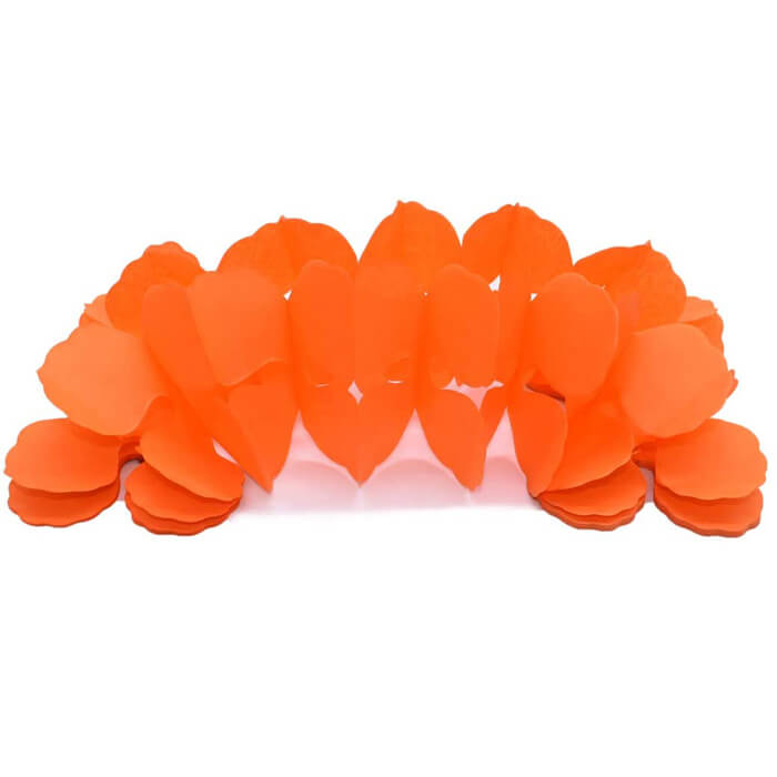 Паперова гірлянда конюшина помаранчева