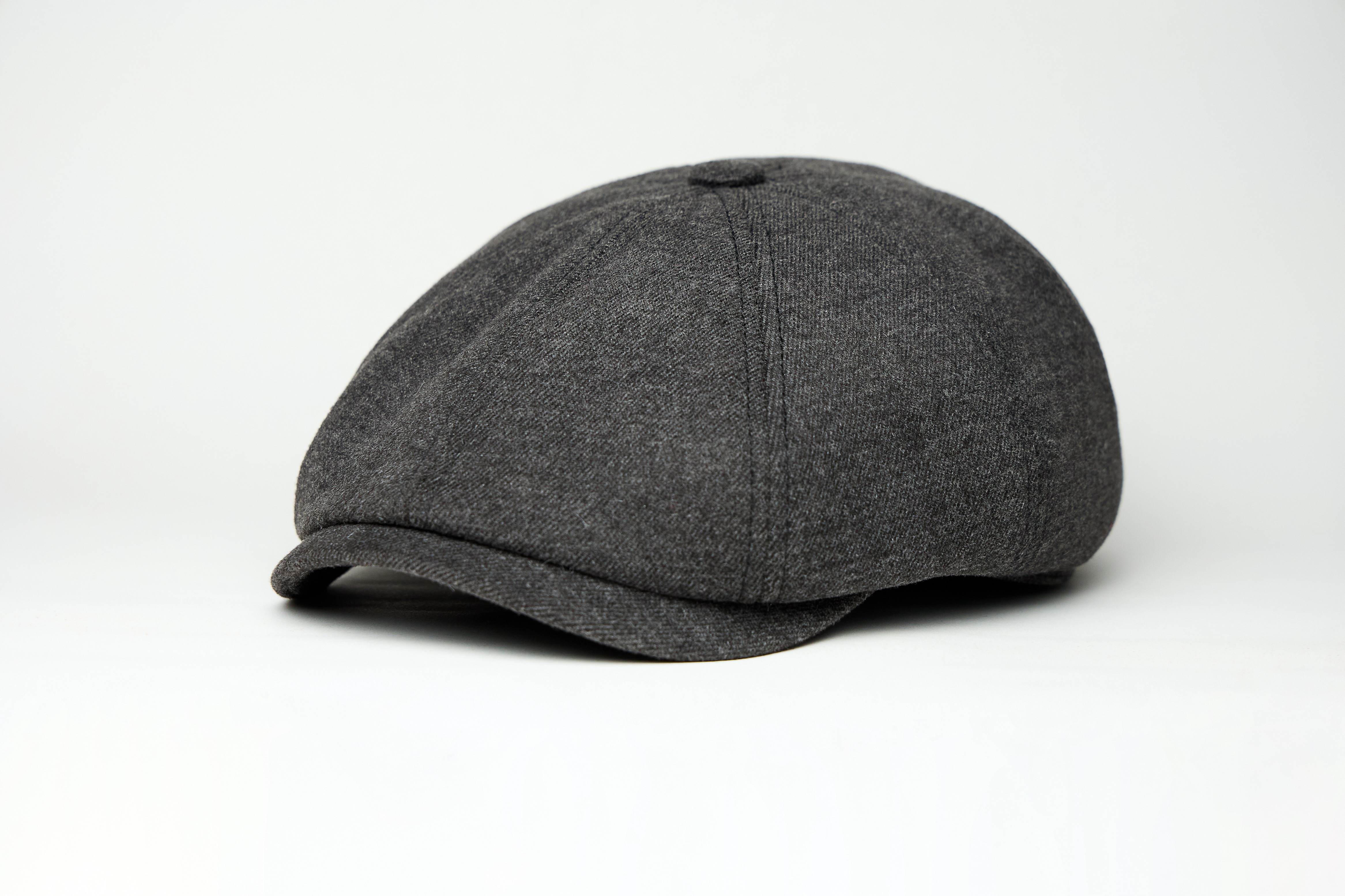 Кепка Восьмиклінка Хуліганка на Ножці (Сірий Твід)