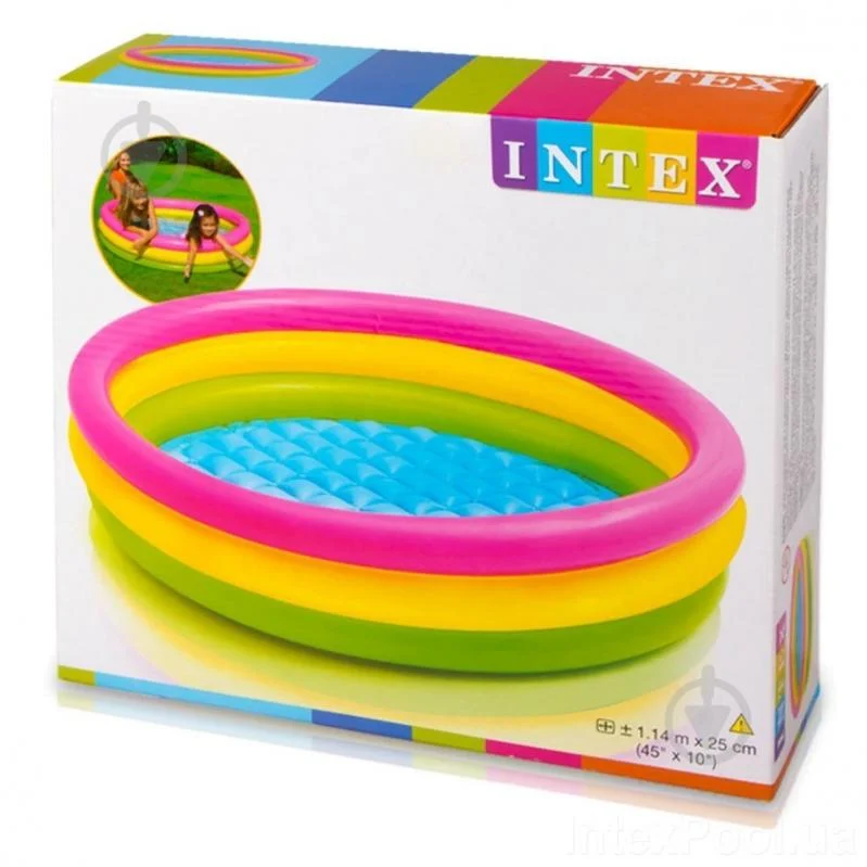 Басейн Intex 57412, "Веселка" 114*25 см