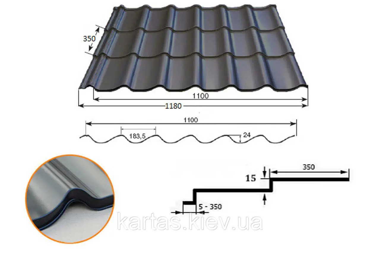 Металочерепиця RUTA