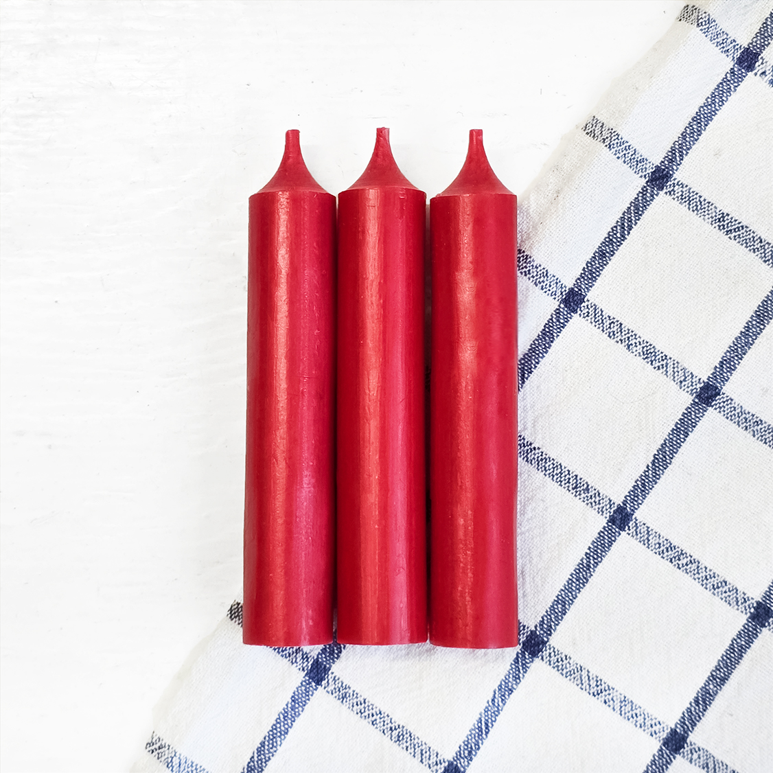 Свічка столова парафінова | 4 години | 12x2 см