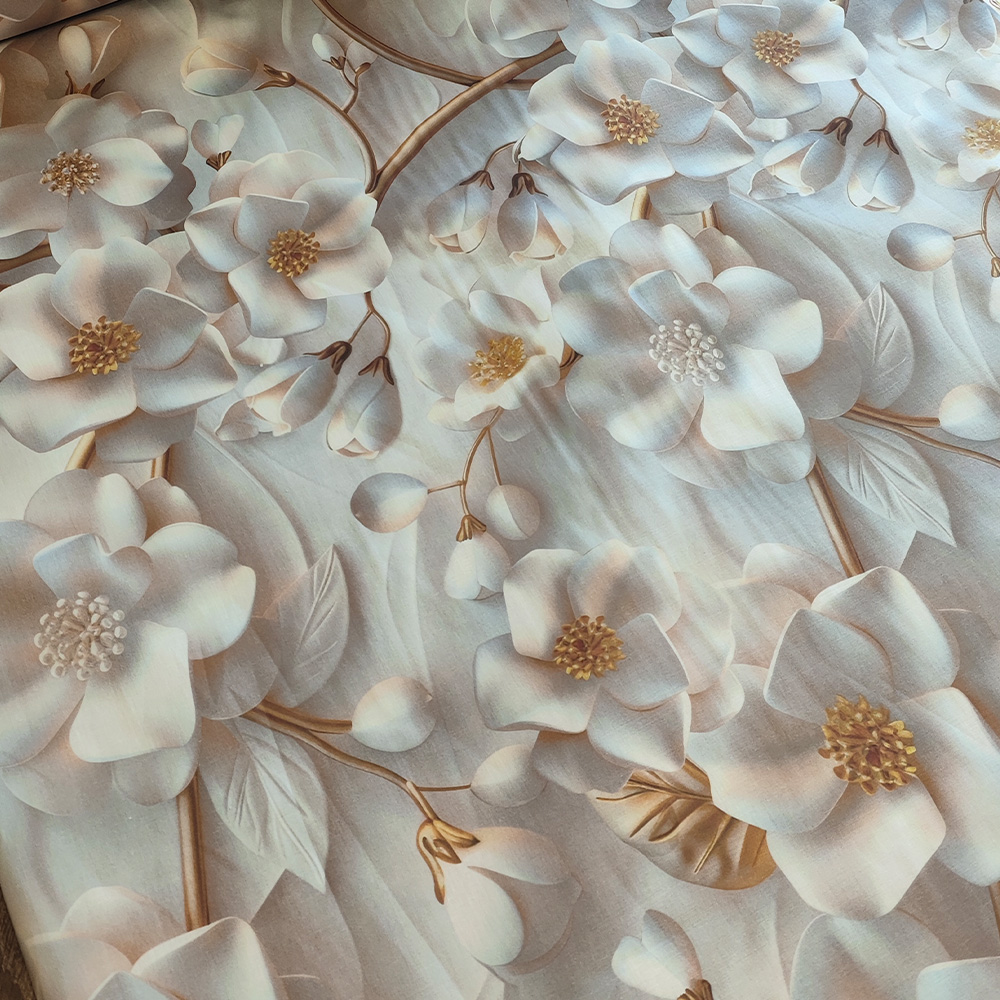 Тканина Ранфорс Digital print - Весільні квіти