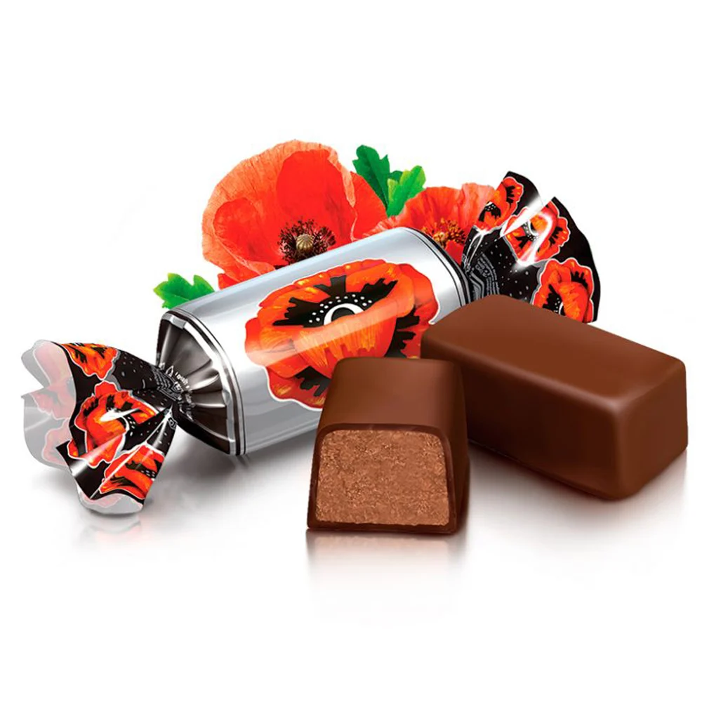 🇺🇦 "Roshen" Bombones de chocolate "Кrasnyi Mak", 1 kg.