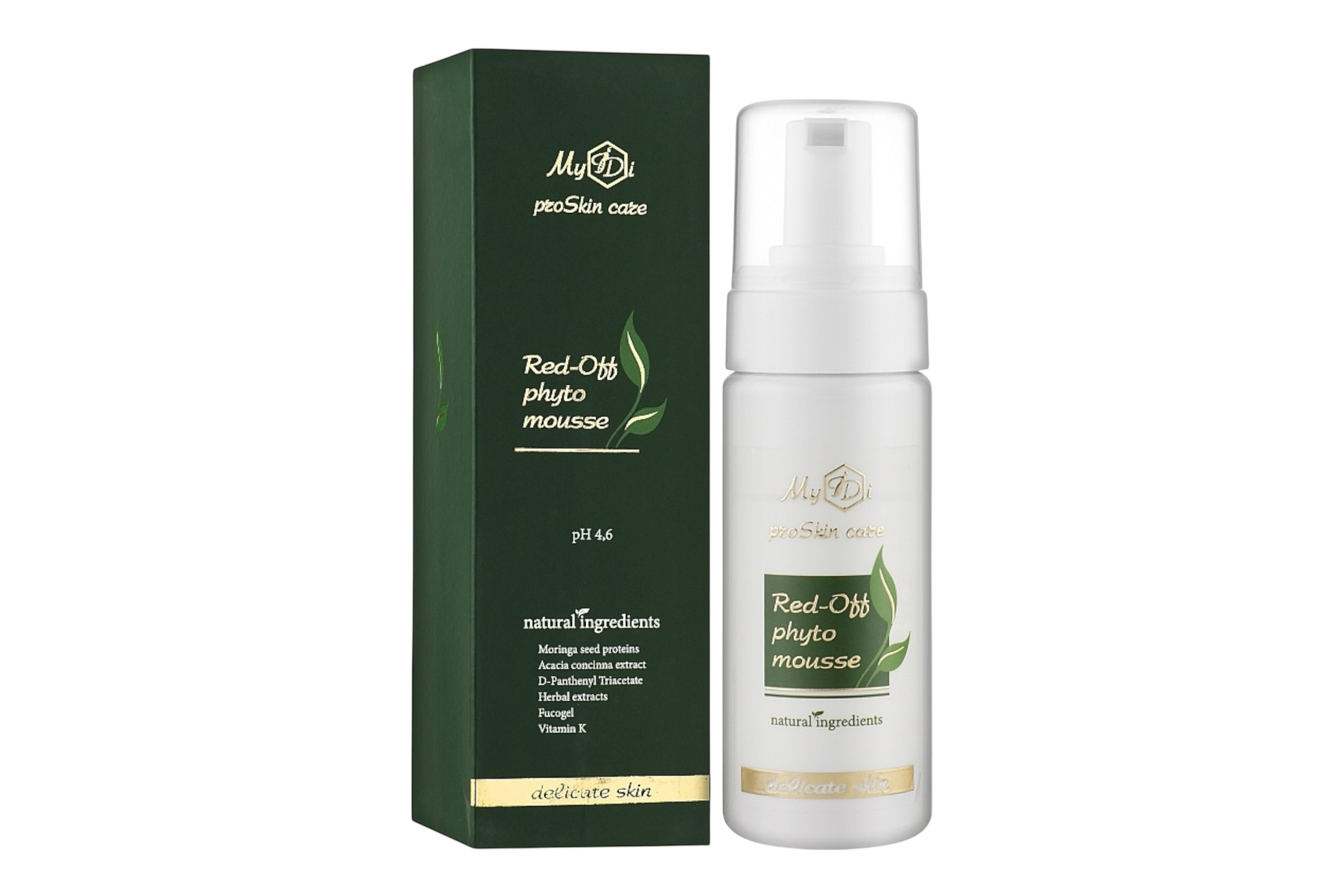Очищаючий мус для чутливої шкіри MyIDі Red-Off Phyto Mousse
