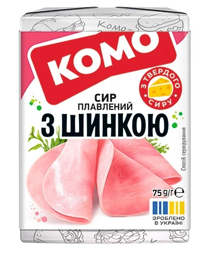 Сир плавлений Комо З шинкою 35% 75 г