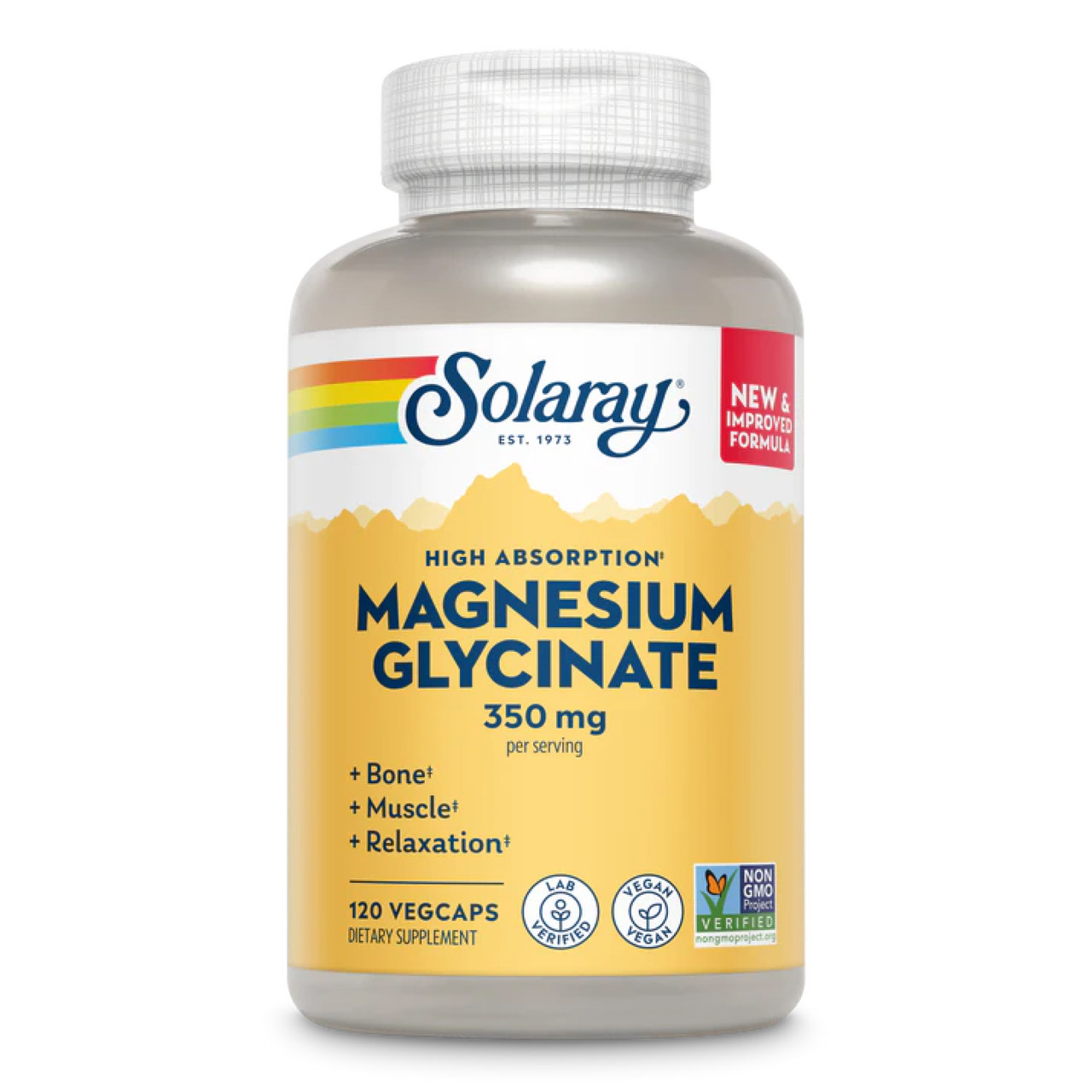 Магній гліцинат для нервової системи та покращення сну, Magnesium Glycinate 350мг - 120 вкапсул