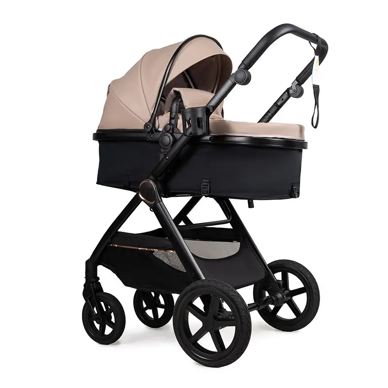 Коляска 2в1 трансформер Ninos Ventura Dark Eco Beige