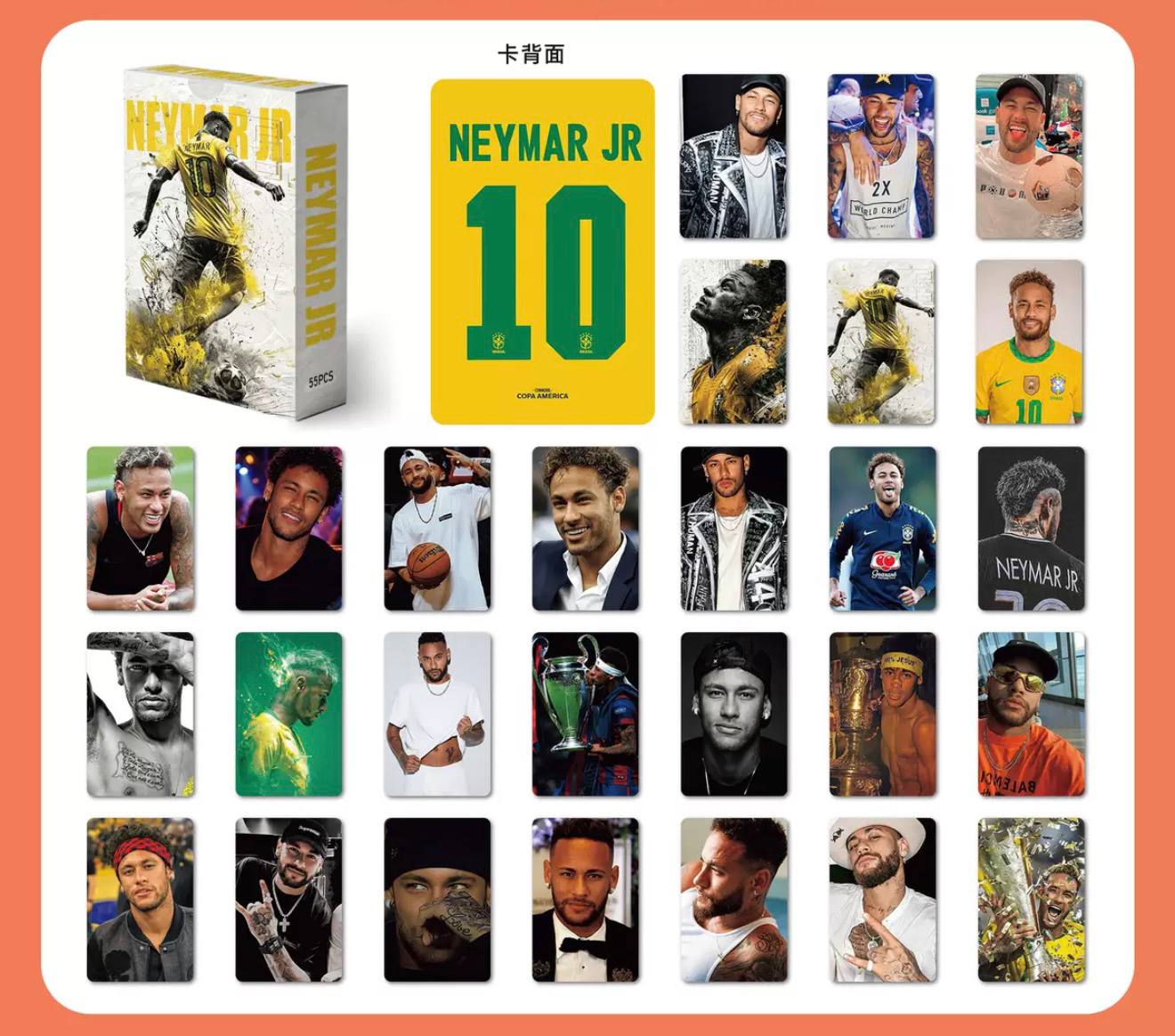 Колекційні картки з Неймар, Neymar, 55 шт