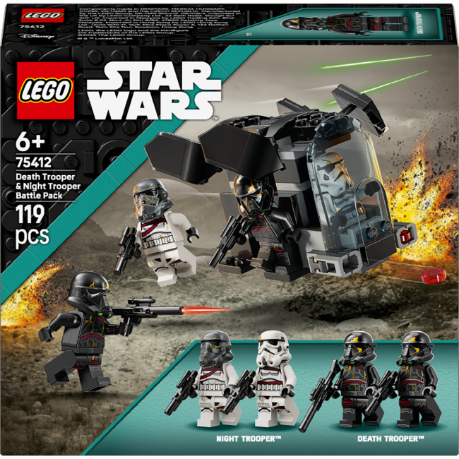 Конструктор LEGO Star Wars Бойовий набір «Боєць смерті і Нічний піхотинець» (75412)