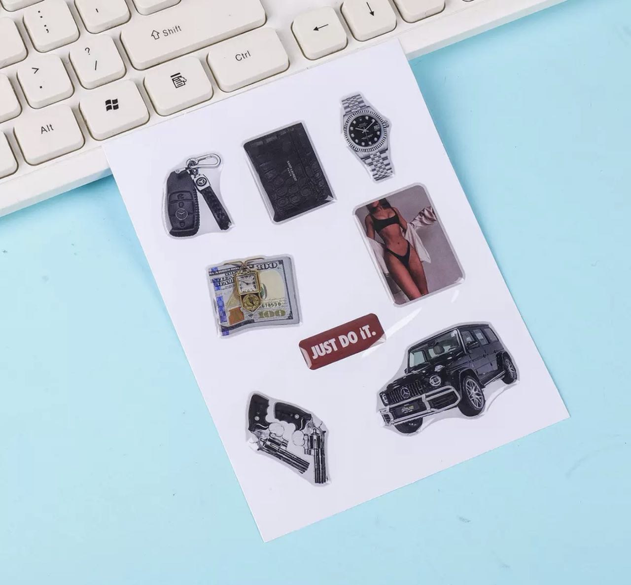 Об'ємні наліпки, стікери, наклейки, 1 лист