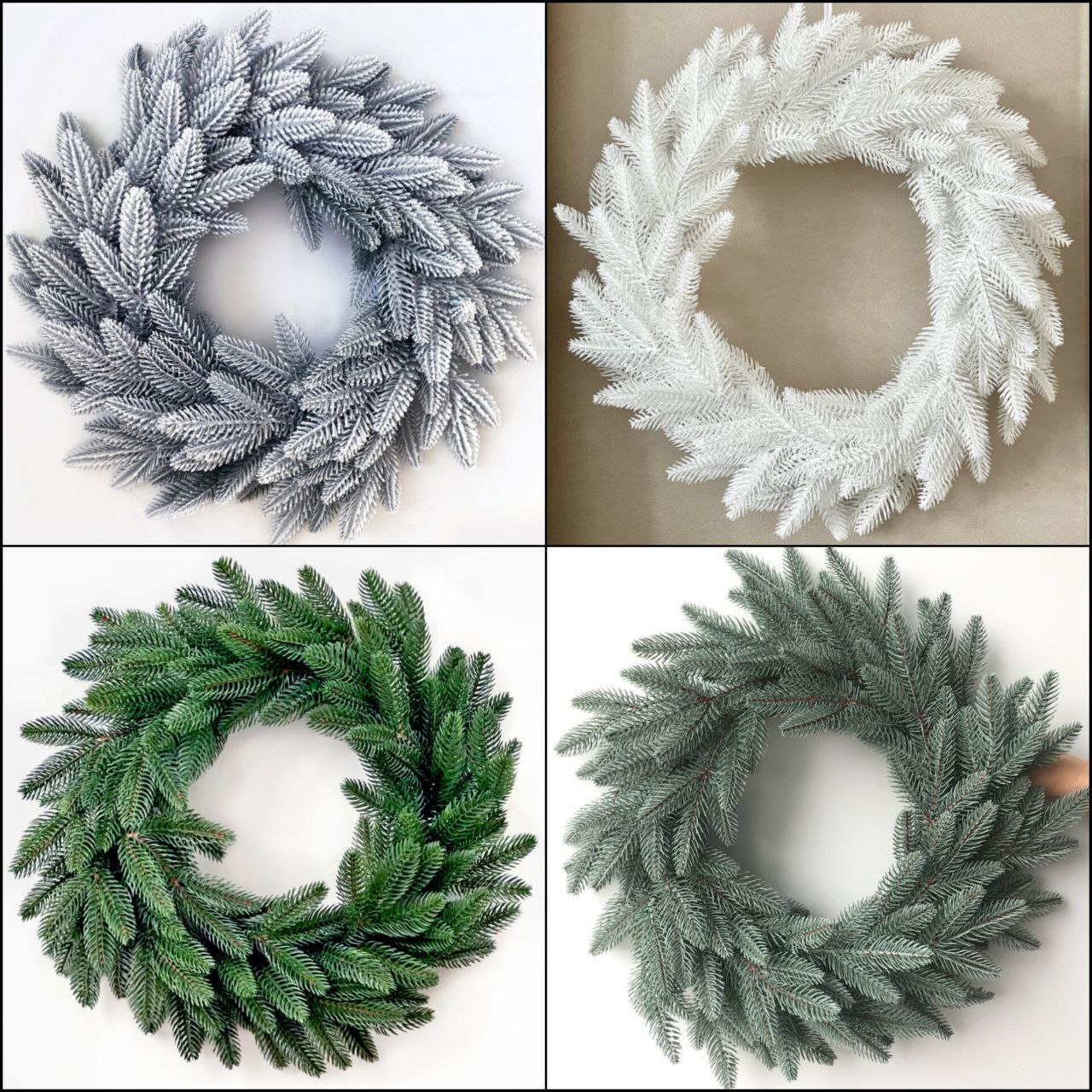 Віночок хвойний "Класичний" Литий (40см, 50см, 60см)