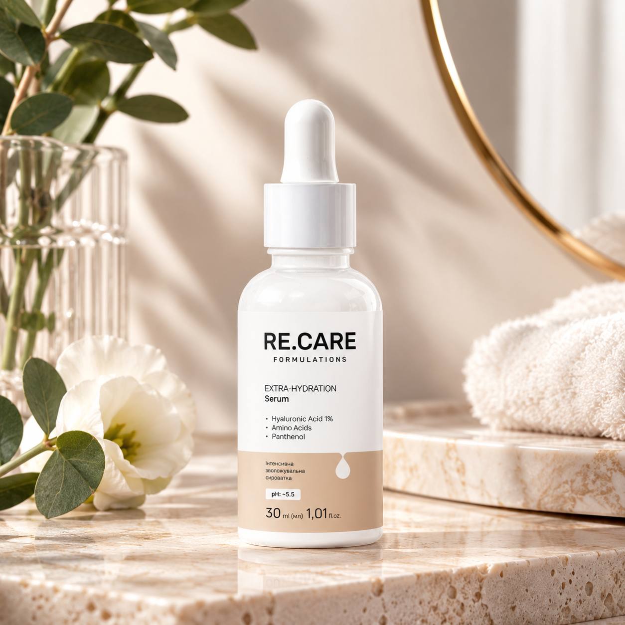 RE.CARE Extra-Hydration Serum Інтенсивно зволожуюча сироватка Україна