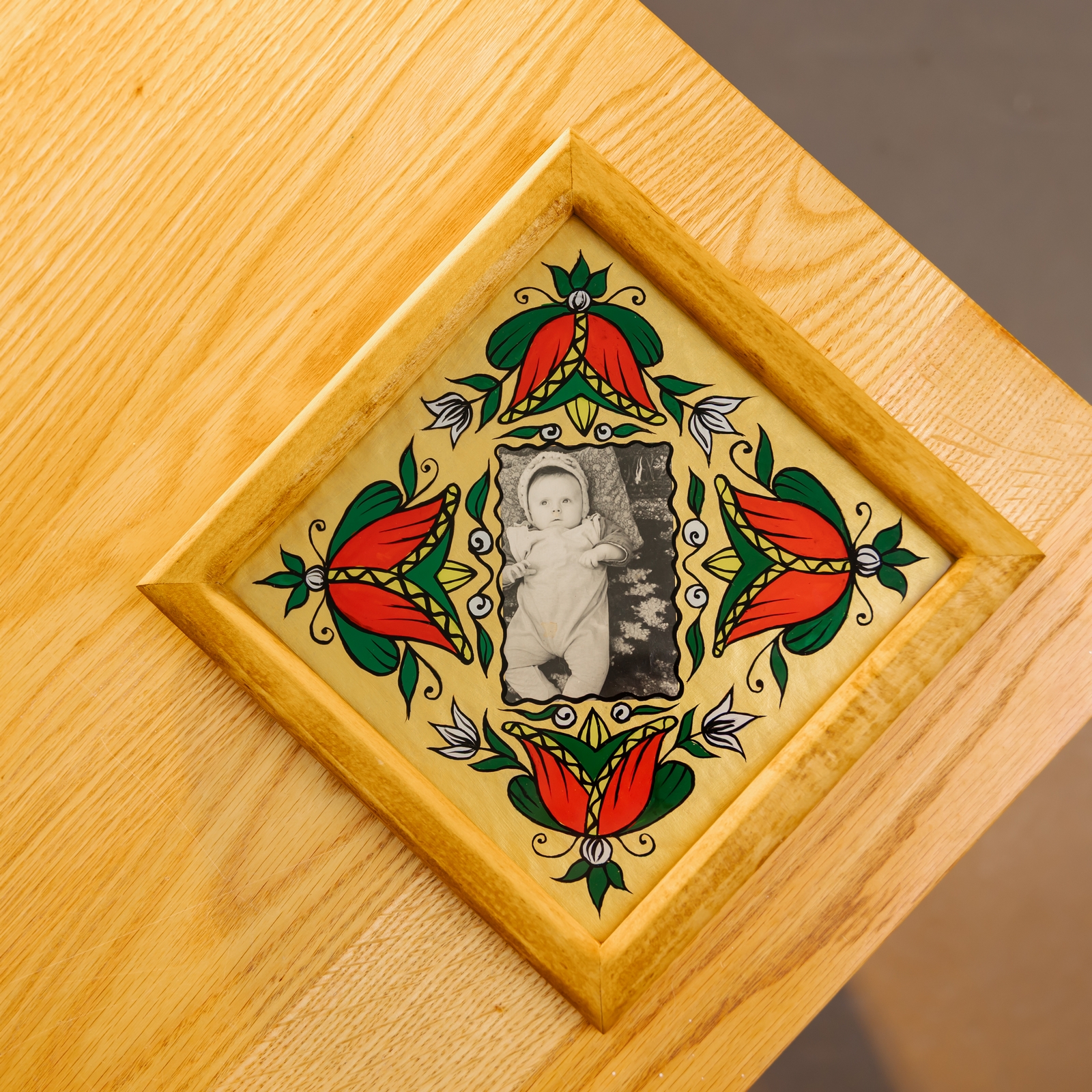 Мальована рамка "Тюльпани", 22*22 см