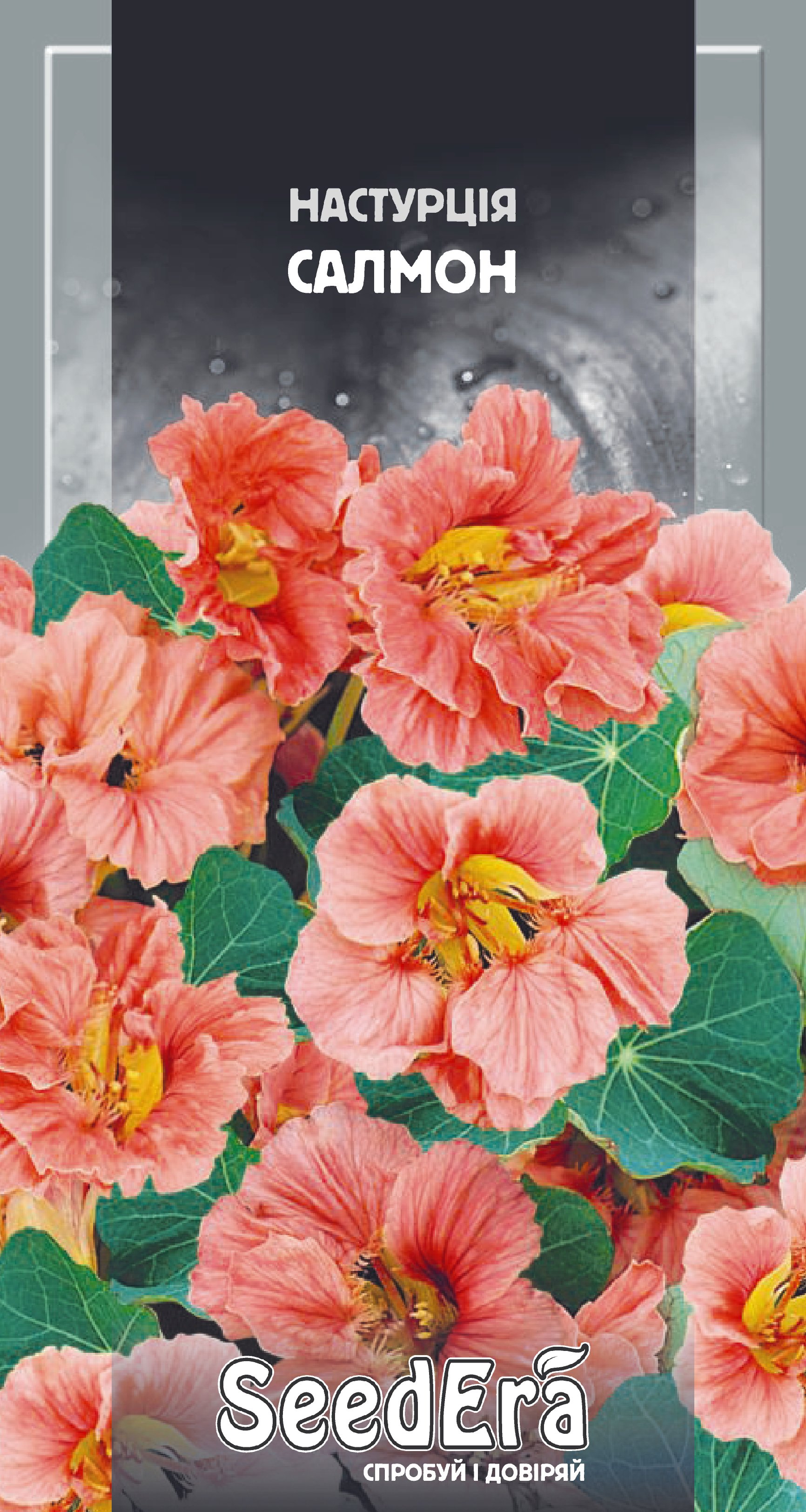 Hасіння Квіти Настурція культурна низькоросла Салмон, 1,5 г