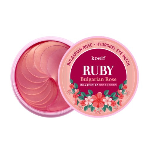 Гідрогелеві патчі для очей з рубіном KOELF Ruby & Bulgarian Rose Eye Patch 60 шт