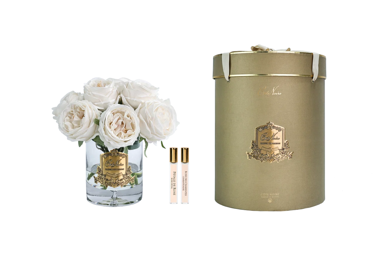 Парфумований букет піоновидних троянд Côte Noire Natural Touch — Champagne