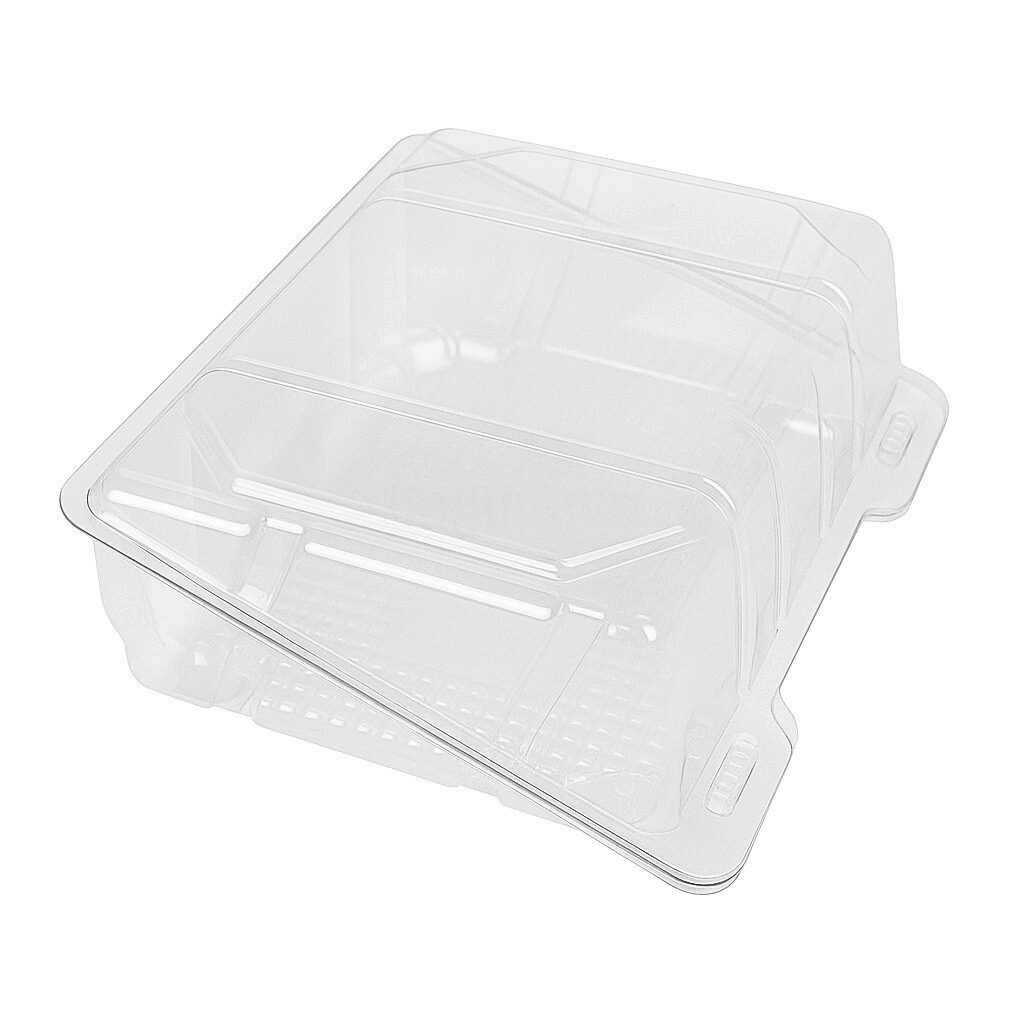 Контейнер РЕТ BL1712_1/02 прозорий, 170×120×67 мм, з відкидною кришкою, 270 шт