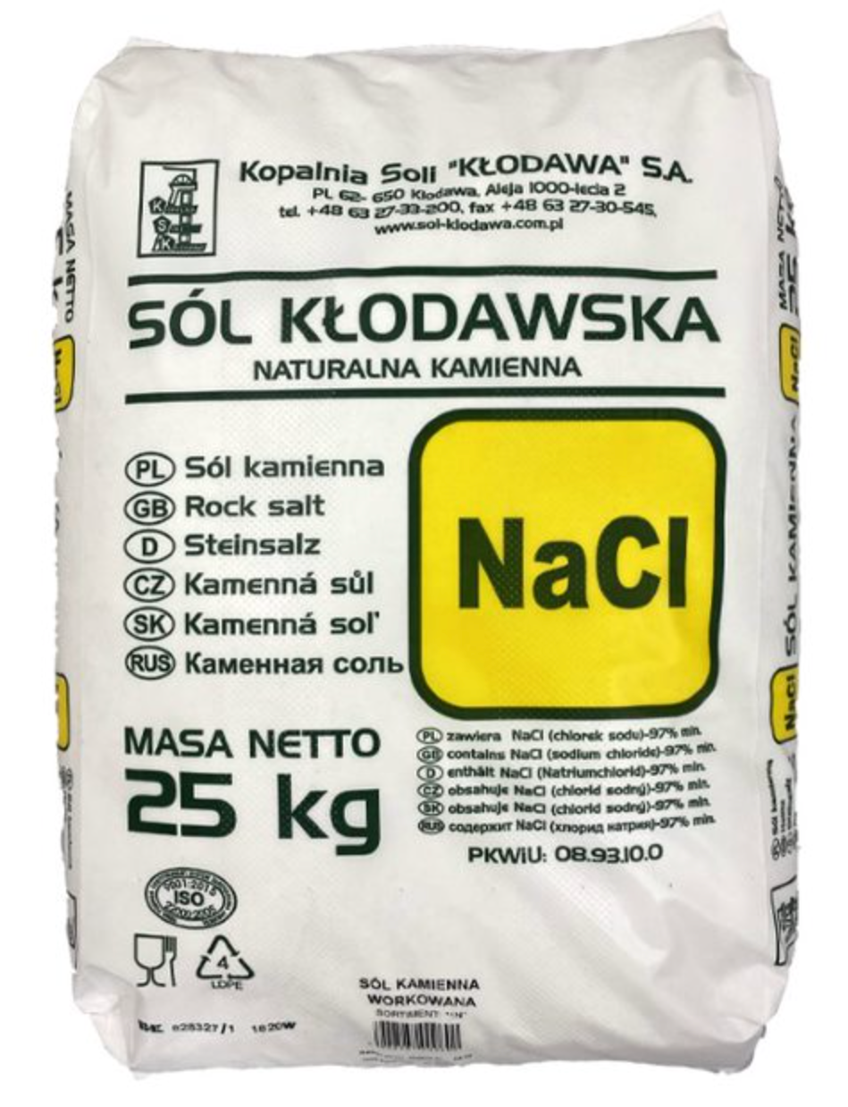 Сіль камʼяна Klodawska (Польща) 25 кг