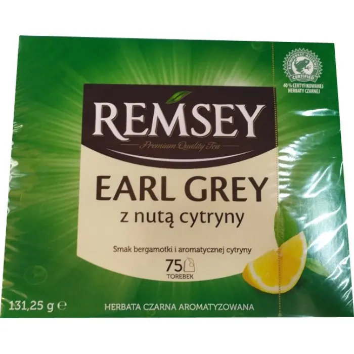Чай Remsey Earl Grey 75пак