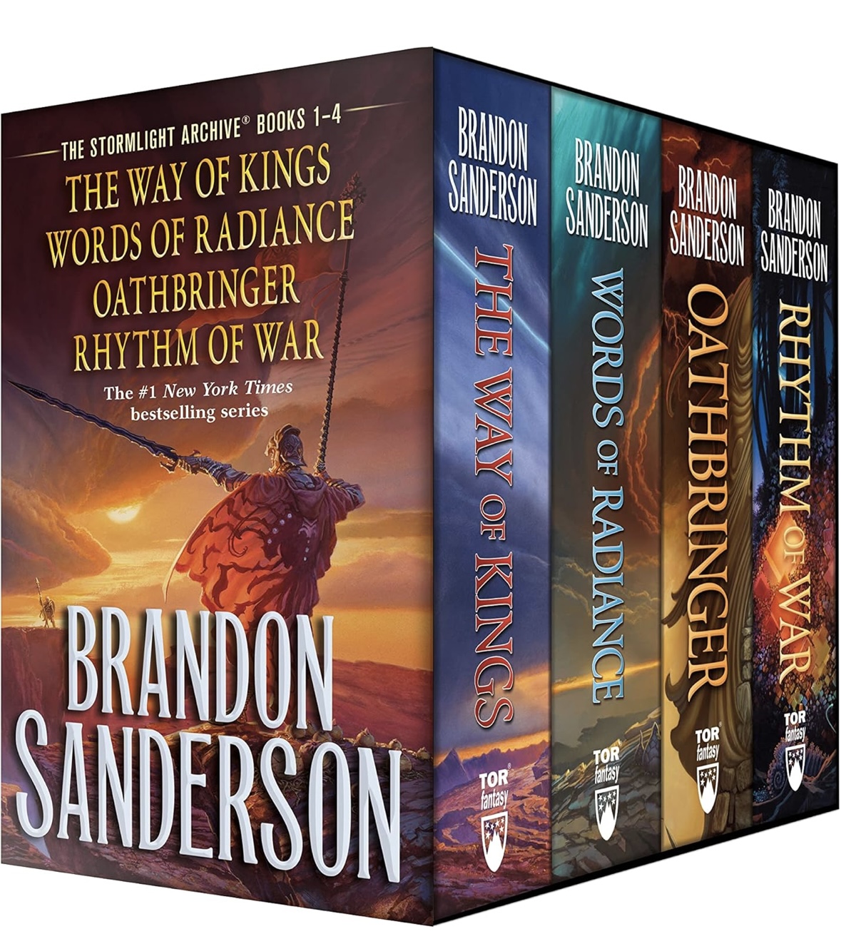 Stormlight Archives HC Box Set 1-4: The Way of Kings, Words of Radiance, Oathbringer, Rhythm of War (The Stormlight Archive) Brandon Sanderson