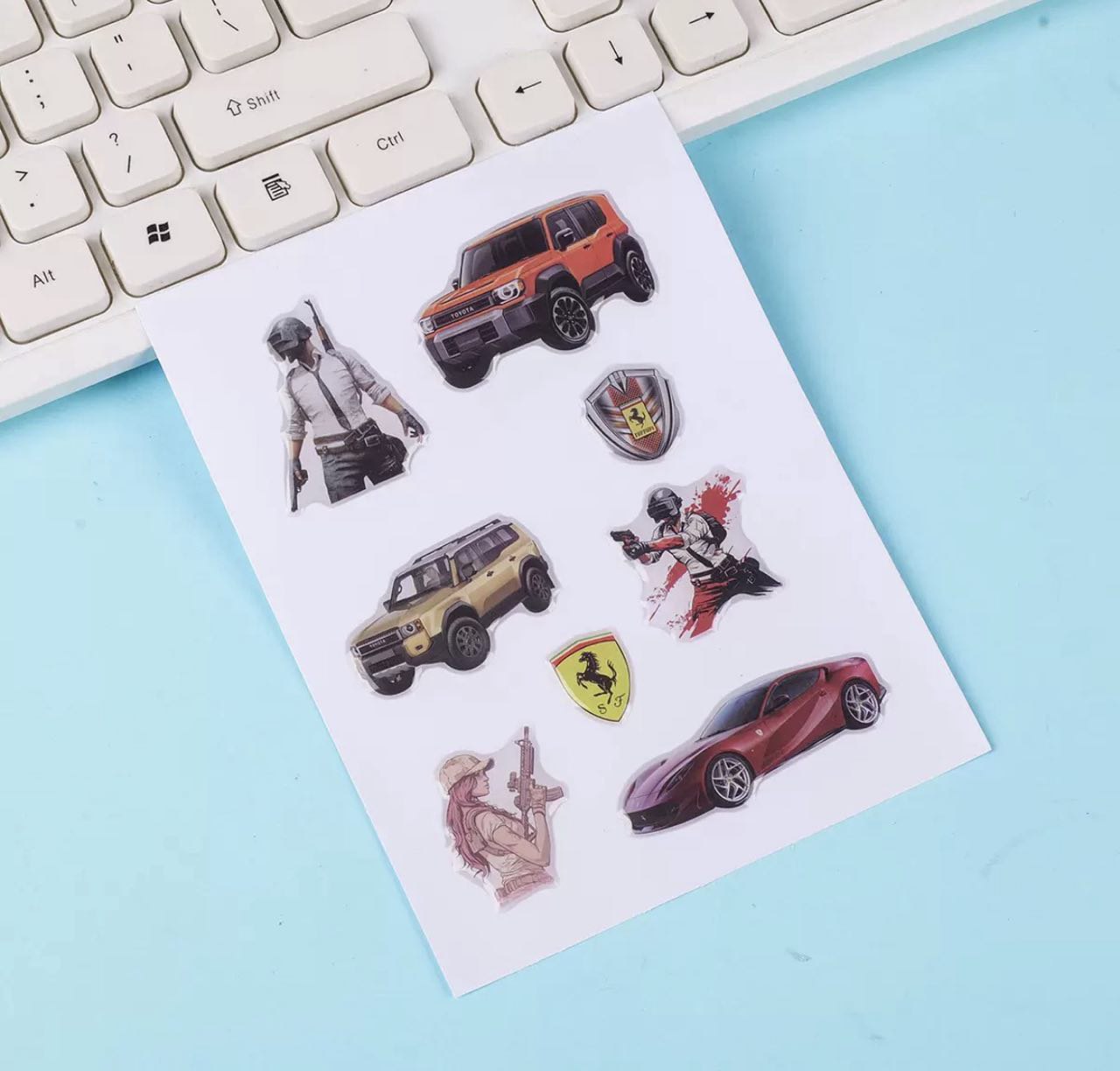 Об'ємні наліпки, стікери, наклейки, 1 лист