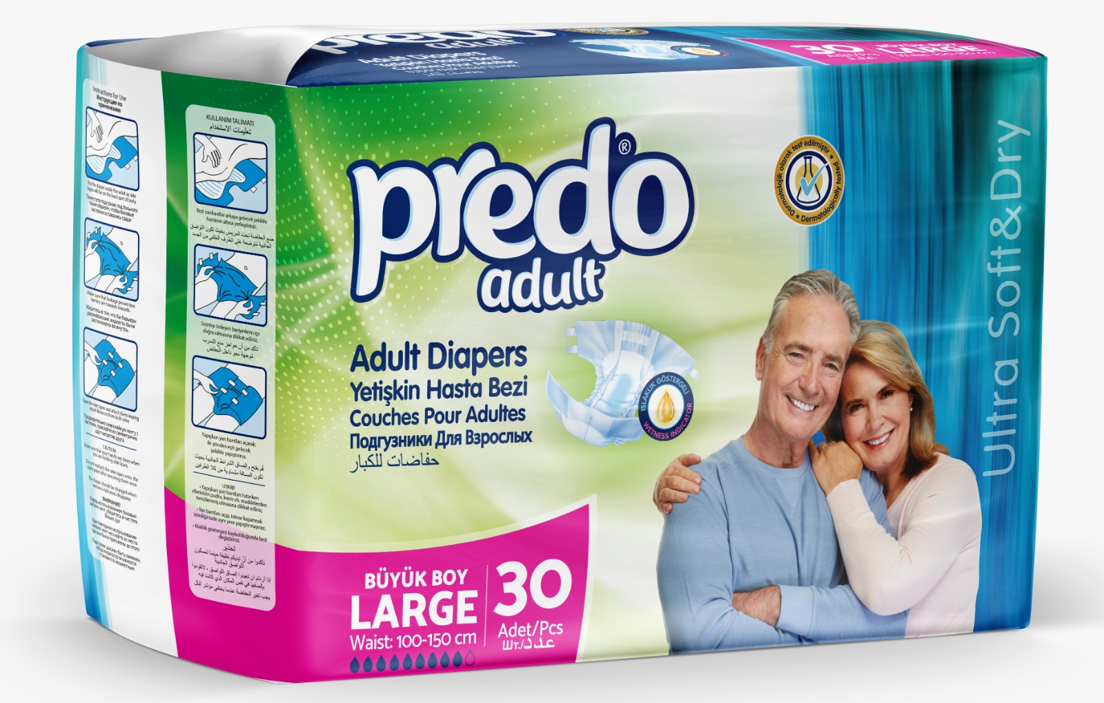 Predo Adult Pieluchy dla Dorosłych Large 30 szt.