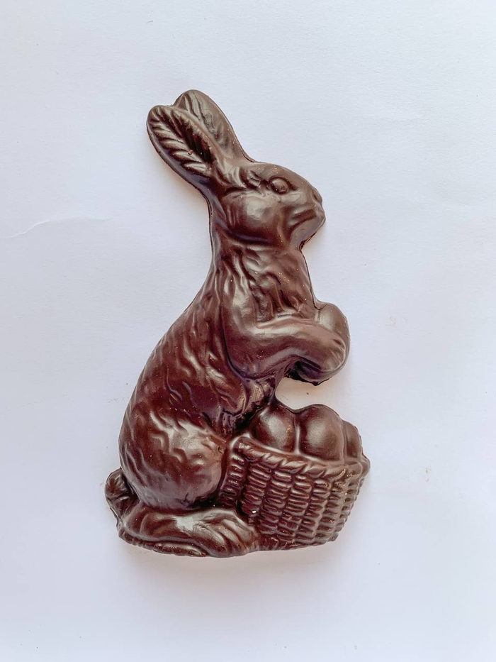 Шоколадний великодній Кролик з шоколадно-горіховою пастою Afrodiziak