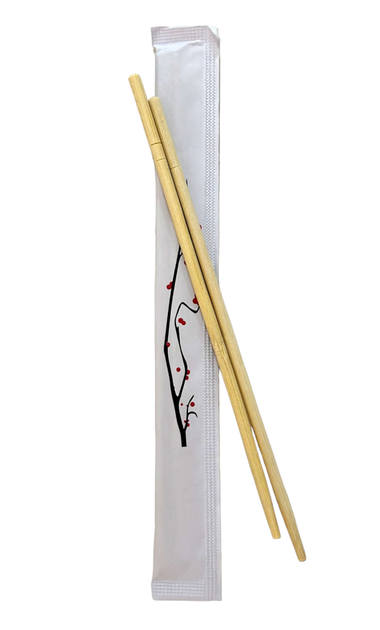 Бамбукові палички для суши круглі "Сакура", роздвоєні 20 см / Упаковка 100шт