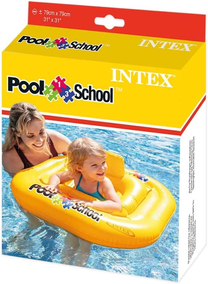 Надувний плотик Intex 56587, 79*79 см жовтий