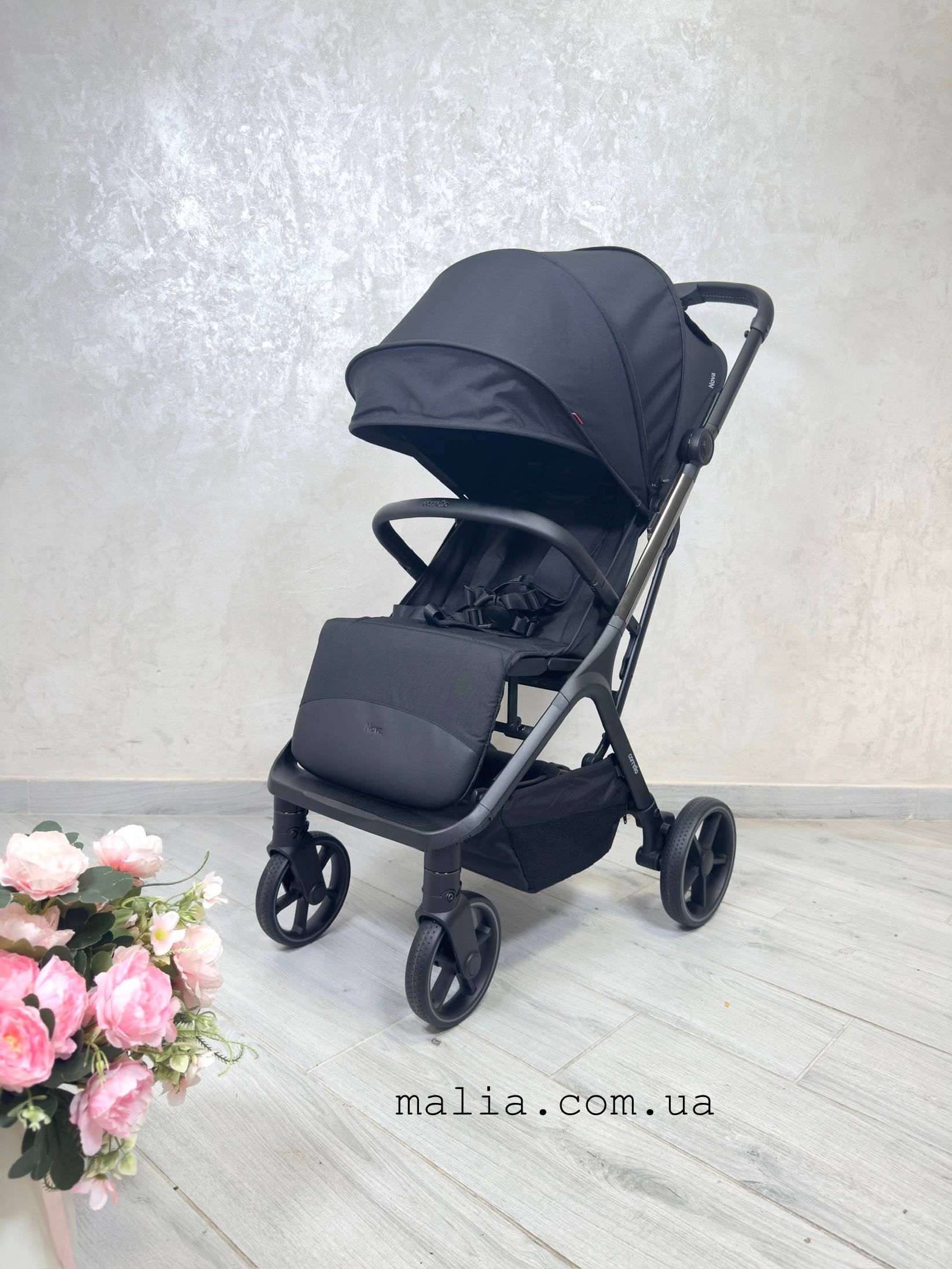 Прогулянкова коляска CARRELLO Nova CRL-5524 Vinyl Black
