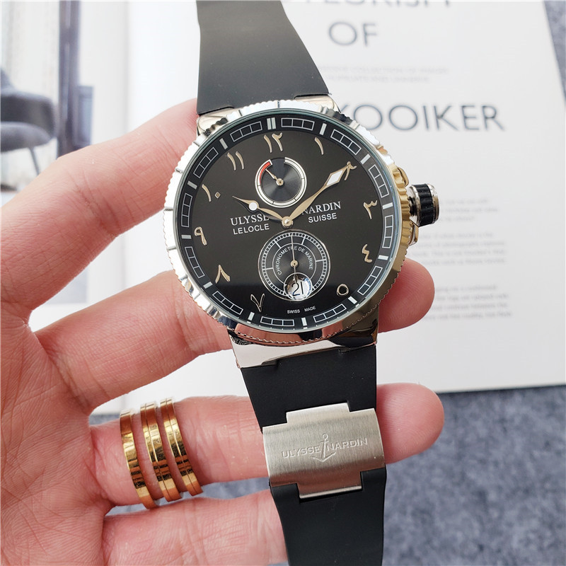 Ulysse Nardin Marine Chronometer Manufacture watch features a 43mm 1186-126-3-31