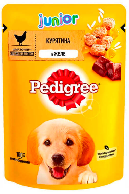 Педігрі пауч д/цуценят курятиною в желе 100г