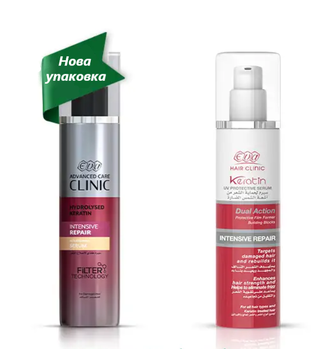 Eva ADVANCED CARE CLINIC SERUM Єва інтенсивно відновлююча сироватка для волосся 100 мл