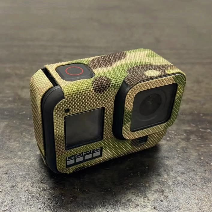 Маскувальні текстильні наліпки для екшен-камер "GoPro 8, 9, 10, 11, 12" від українського бренду "SVETOGOR DEFENCE".