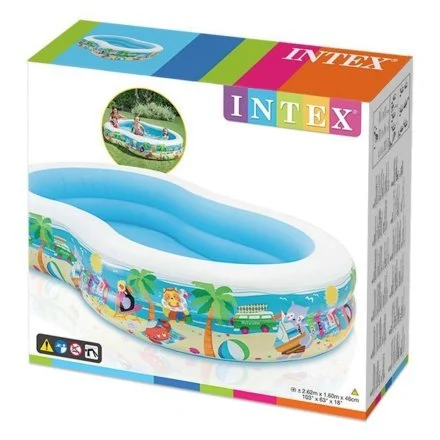 Басейн Intex 56490, "Райська лагуна" 262*160*46 см