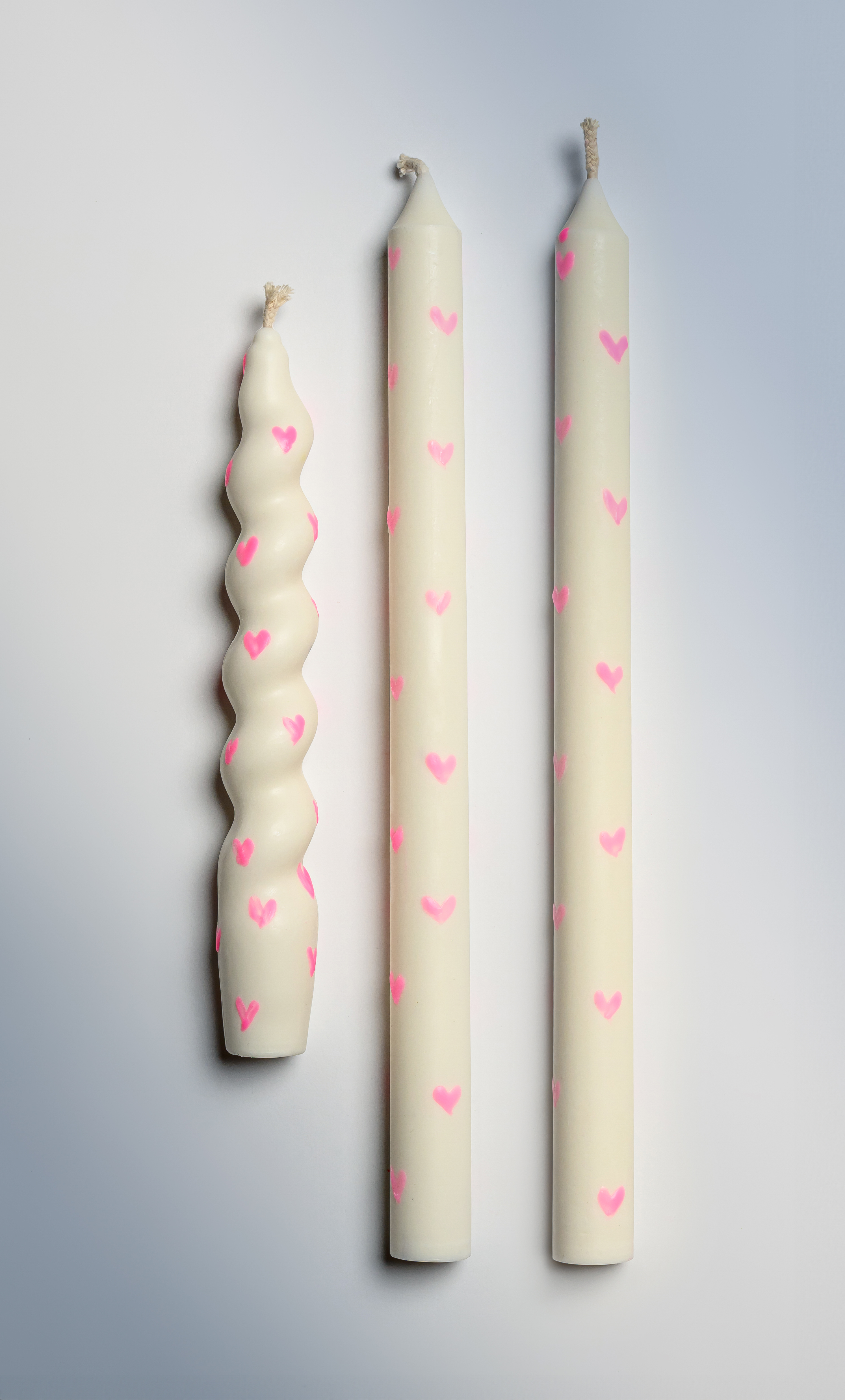 Love-is-Love Taper Candles, Full Set of 3