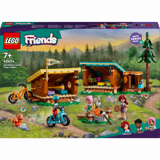 Конструктор LEGO Friends Затишні хатинки у пригодницькому таборі (42624)