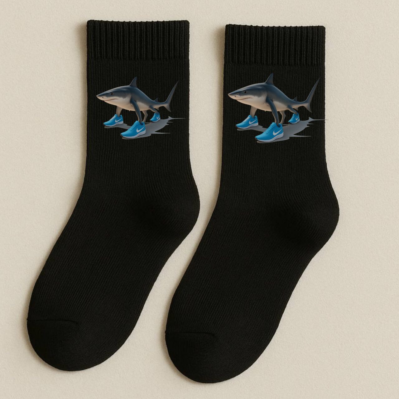 ШКАРПЕТКИ КЛАСИЧНІ ЧОРНІ З ПРИНТОМ "ТРАЛАЛЕО ТРАЛАЛА"