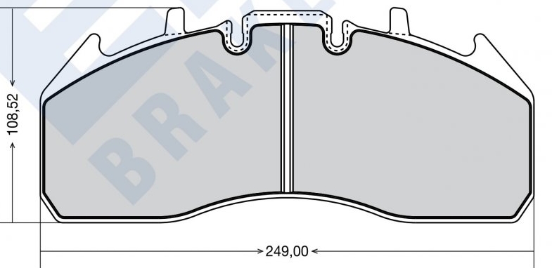 WVA 29174 Дискові гальмівні колодки  RENAULT/  RVI / VOLVO 7421496555,5001864363,21496550
