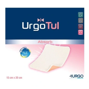 15×20см.UrgoTul Absorb пінопластова пов'язка для ран пролежнів діабетичних стоп 1шт.