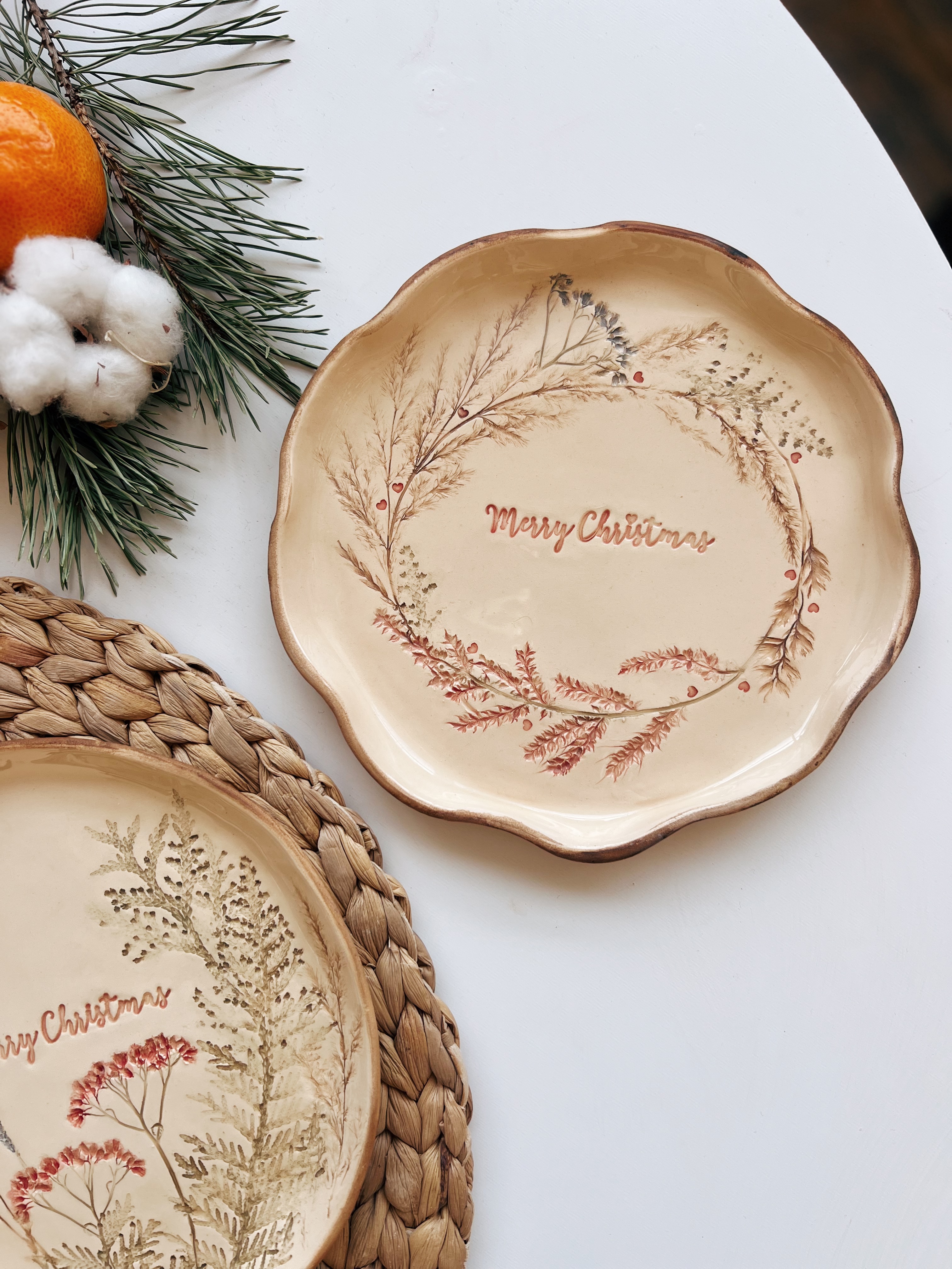 Тарілочка 19 см Merry Christmas