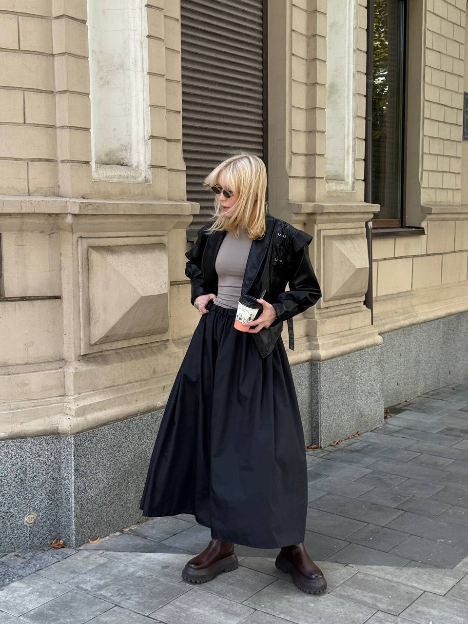 Спідниця максі чорна