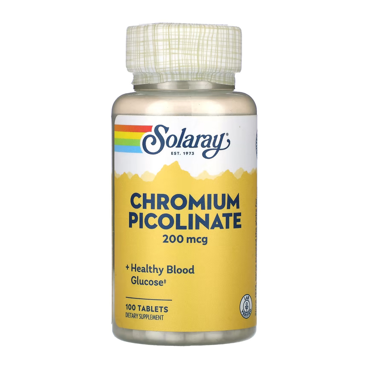 Хром піколінат, Chromium Picolinate 200mcg - 100 tabs