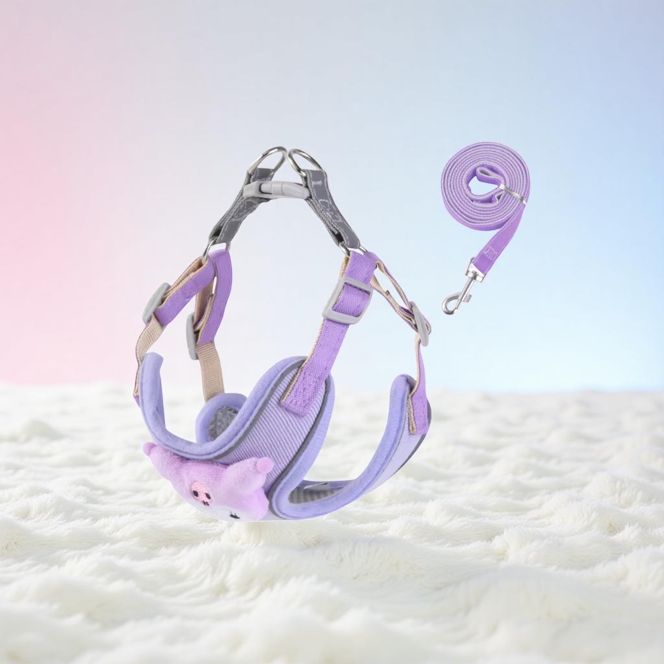Corduroy Chest Belt Leash Set