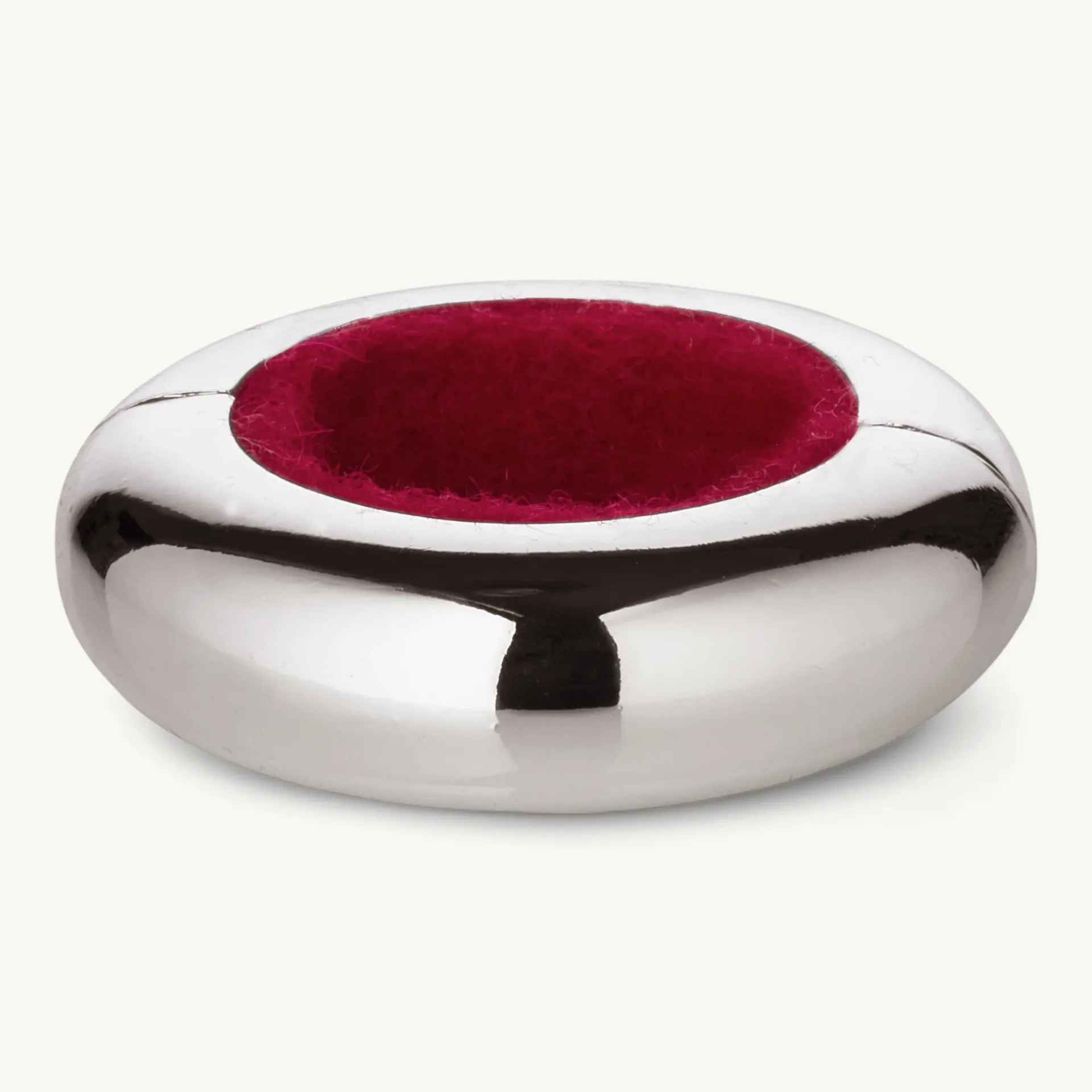 Магнітний кулон-крапля Edzard посріблений, 2 половинки, 5 см