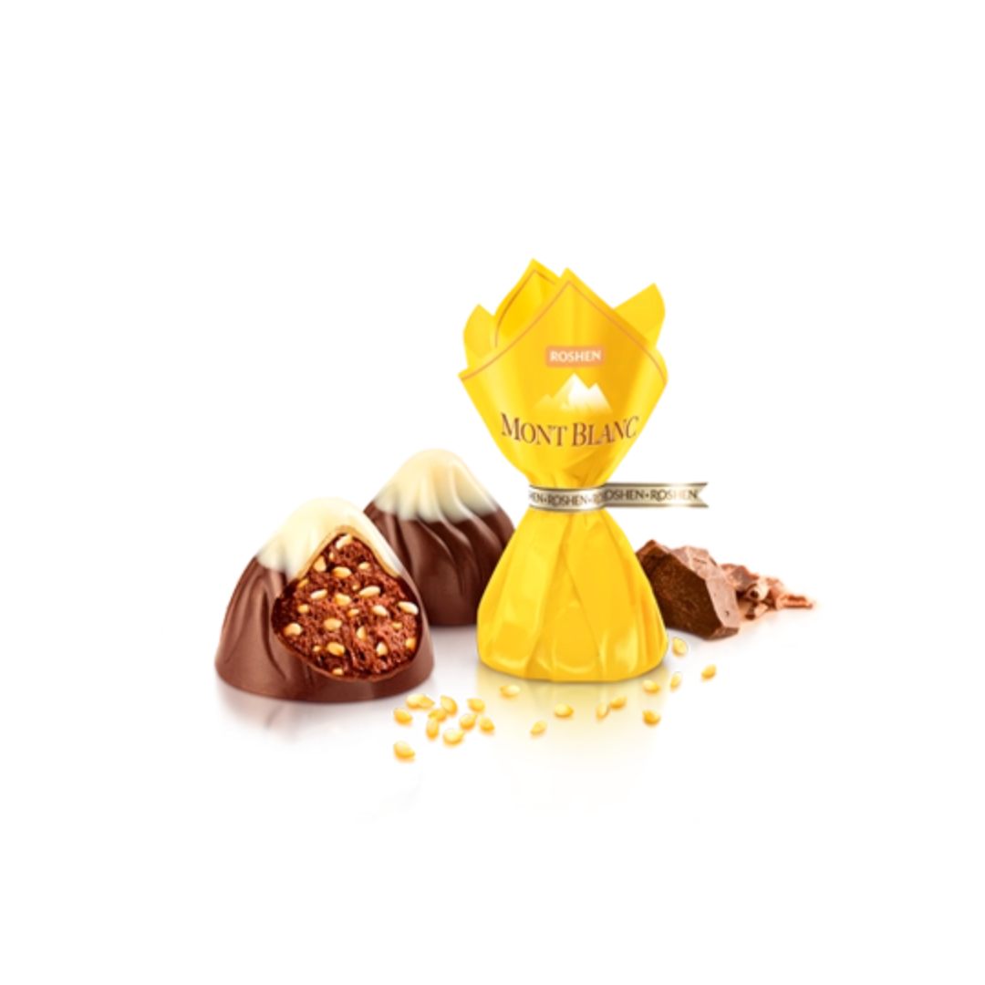 🇺🇦 "Roshen" Bombones de chocolate con sesame "Mont Blanc", 1 kg.