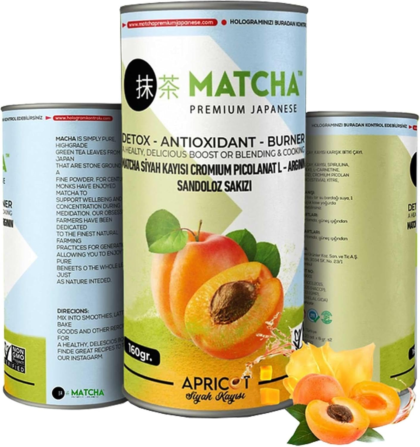 Japanese Apricot Matcha Form Tea – 20 x 8g Bags 🍑🌿 Detox Blend