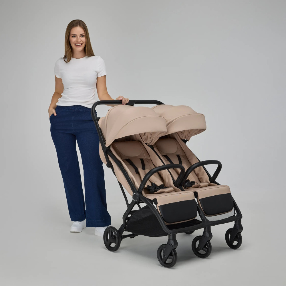 Коляска для двійні Adamex Alto Beige